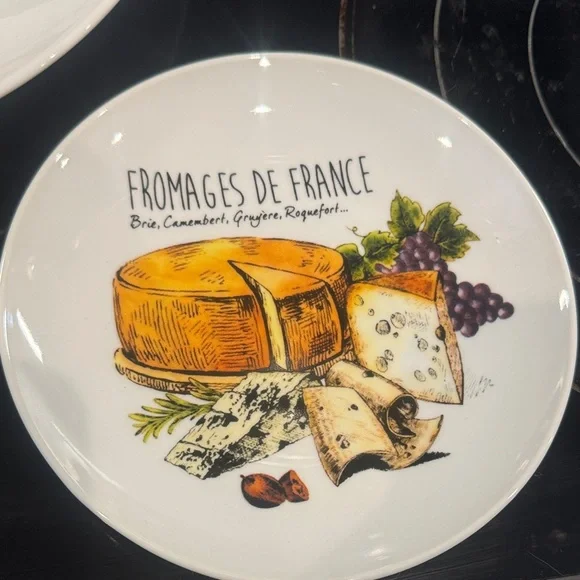 Cheese Plate Set - White - Picture 2 of 5